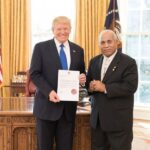 Presentation of Credence. President Donald Trump, Ambassador Teburoro Tito